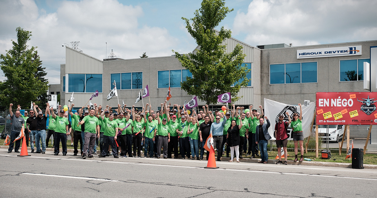 Entente de principe adoptée à l’usine d’Héroux-Devtek de Laval