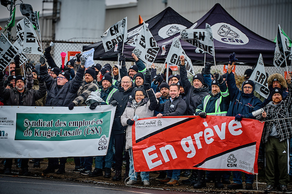 Grève chez Kruger à Lasalle